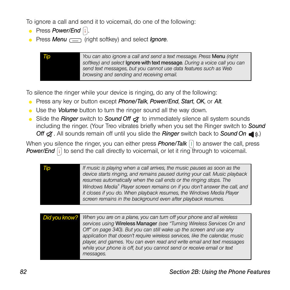 Sprint Nextel Palm Treo 800w User Manual | Page 82 / 436