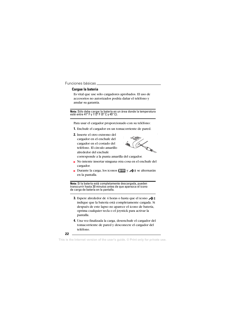 Cargue la batería | Sprint Nextel T608 User Manual | Page 104 / 157