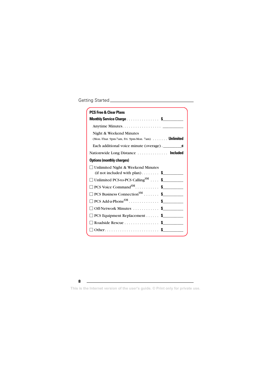 Sprint Nextel T608 User Manual | Page 14 / 157