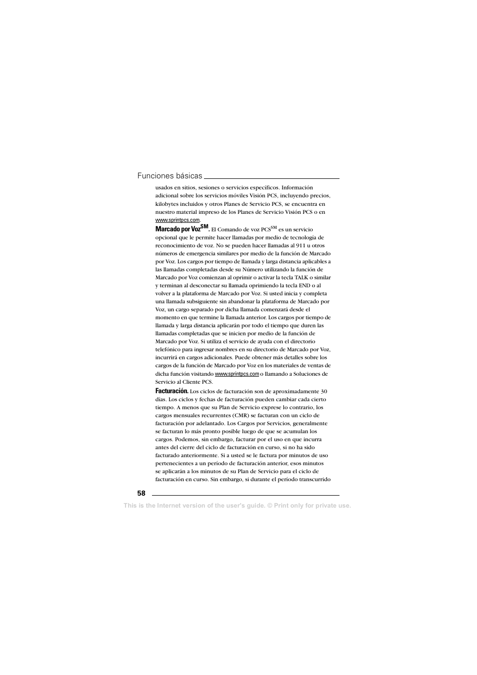 Funciones básicas | Sprint Nextel T608 User Manual | Page 140 / 157