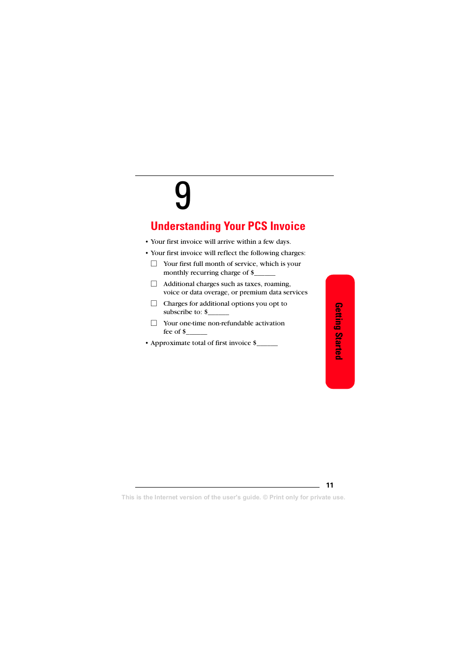 Understanding your pcs invoice | Sprint Nextel T608 User Manual | Page 17 / 157