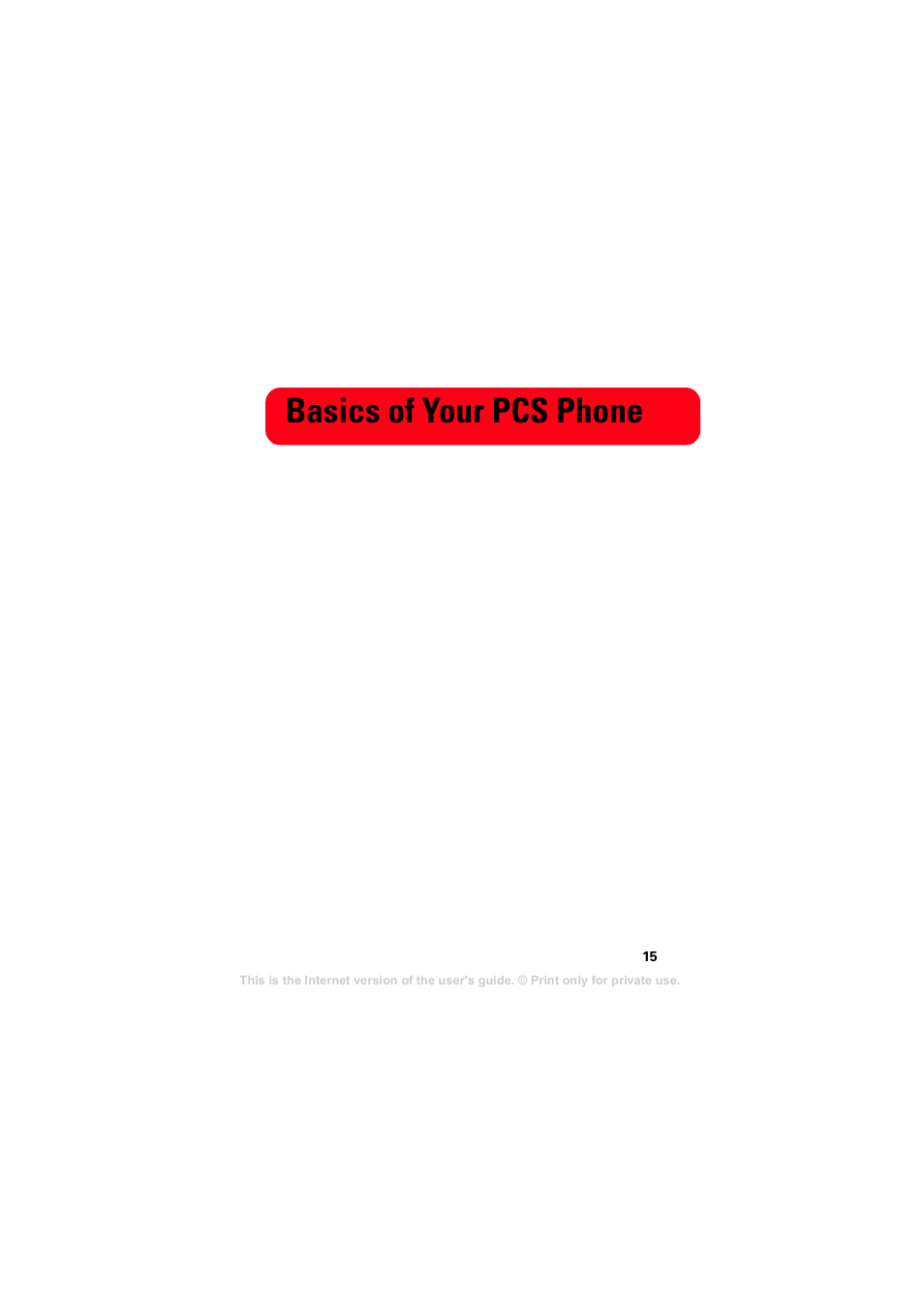 Basics of your pcs phone | Sprint Nextel T608 User Manual | Page 21 / 157