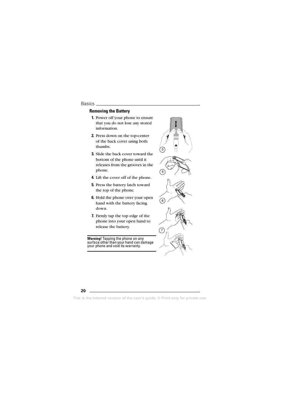 Removing the battery | Sprint Nextel T608 User Manual | Page 26 / 157