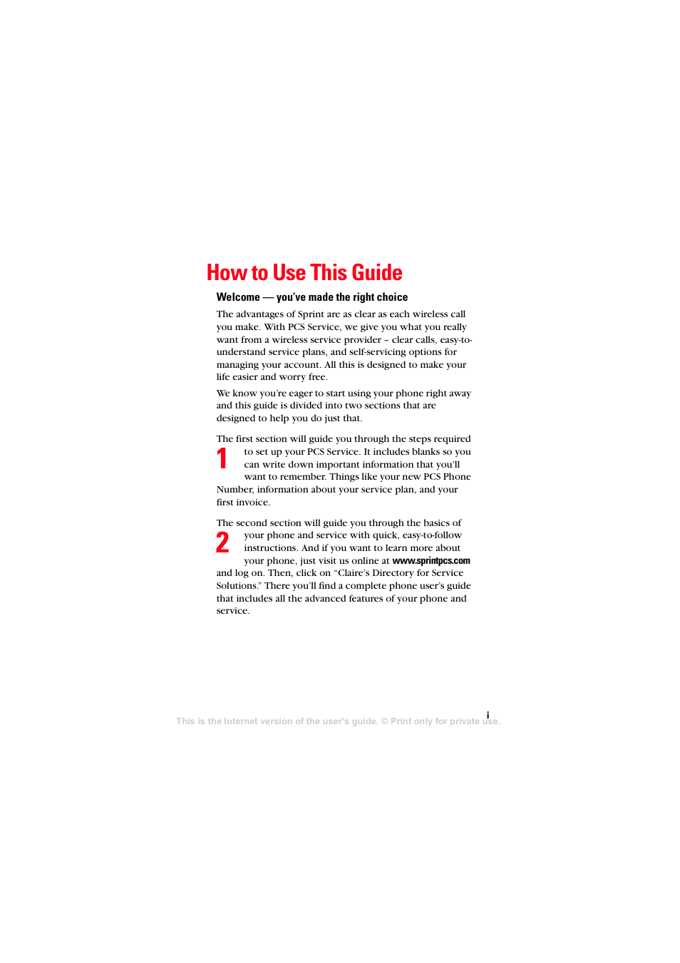 How to use this guide | Sprint Nextel T608 User Manual | Page 5 / 157