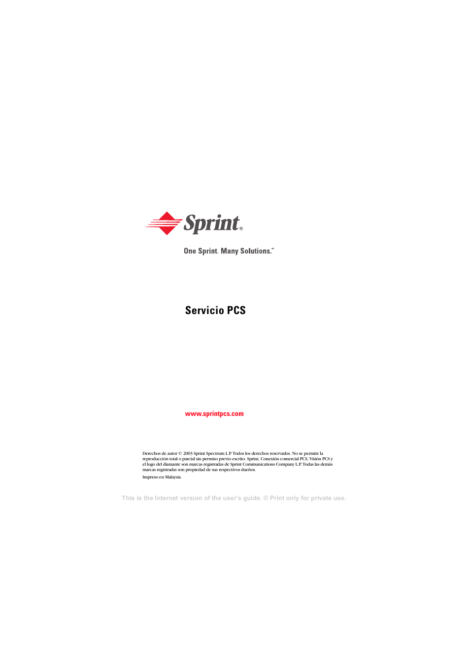 Servicio pcs | Sprint Nextel T608 User Manual | Page 77 / 157