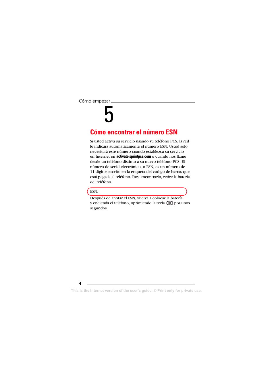 Cómo encontrar el número esn | Sprint Nextel T608 User Manual | Page 86 / 157