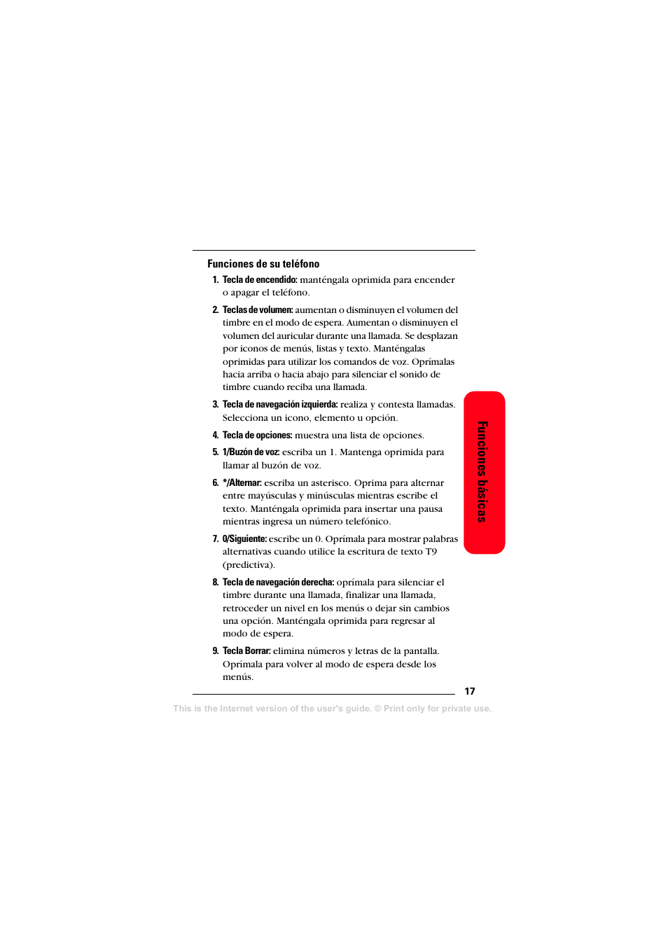 Funciones de su teléfono, Funciones básicas | Sprint Nextel T608 User Manual | Page 99 / 157