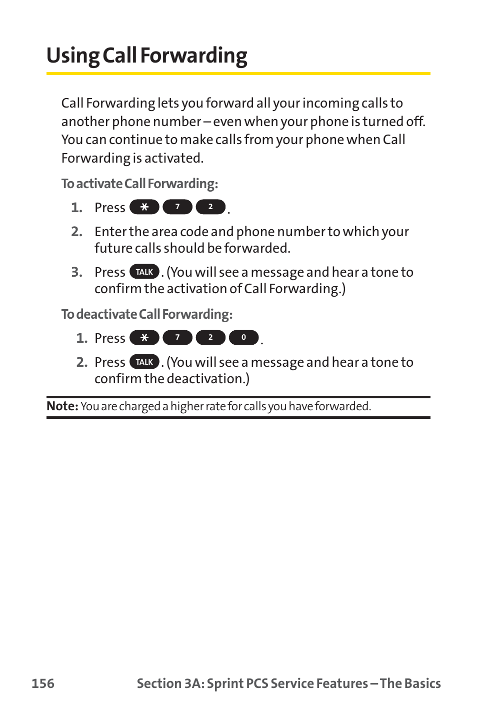 Using call forwarding | Sprint Nextel SPRINT PCS PM-225 User Manual | Page 165 / 217