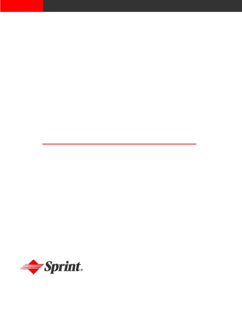 Sprint Nextel Unbundled Dark Fiber User Manual | 16 pages