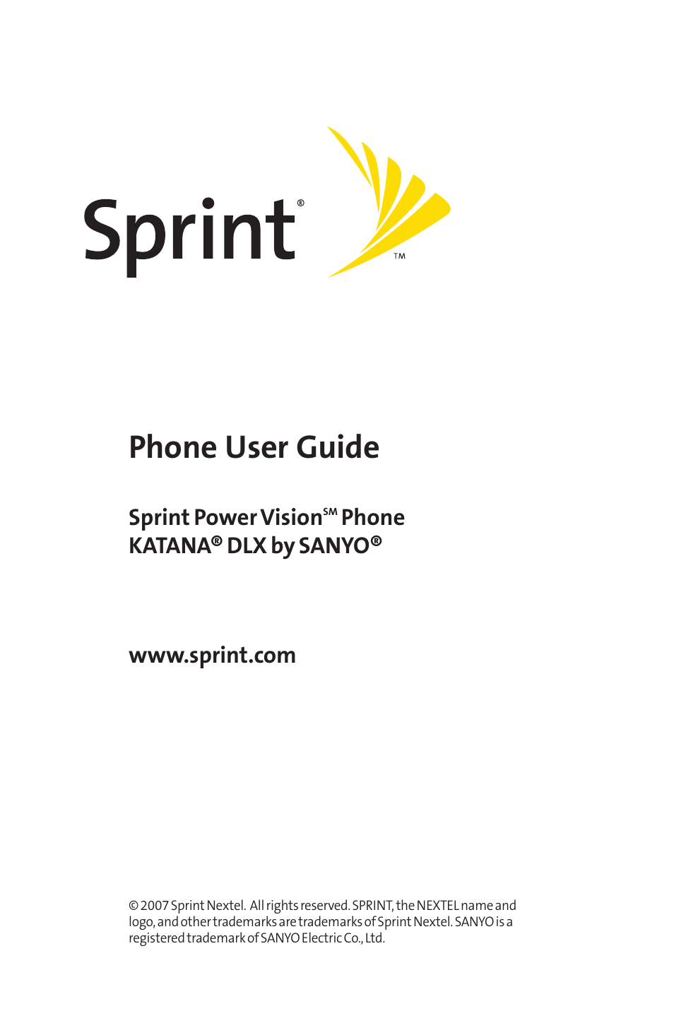 Sprint Nextel Cell Phone User Manual | 336 pages