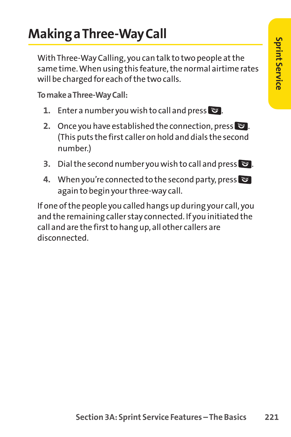 Making a three-way call | Sprint Nextel Cell Phone User Manual | Page 239 / 336
