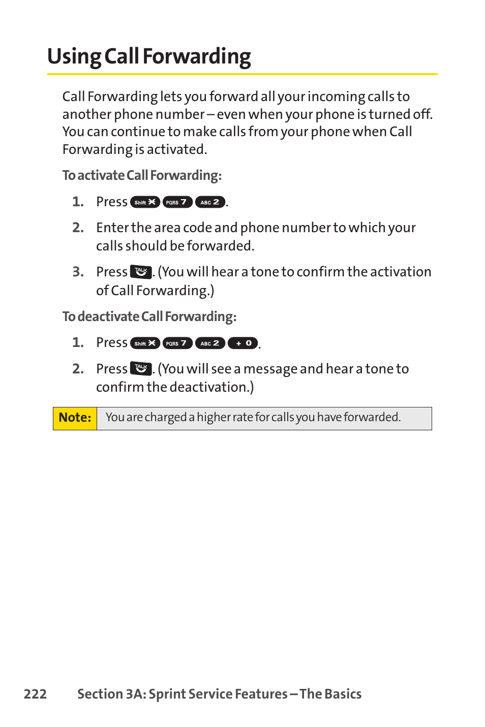 Using call forwarding | Sprint Nextel Cell Phone User Manual | Page 240 / 336