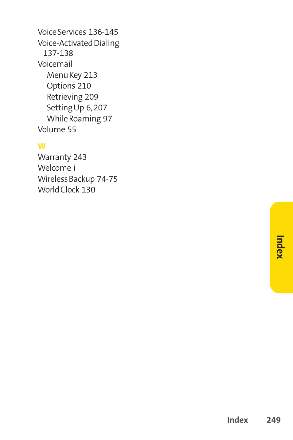 Sprint Nextel Cell Phone User Manual | Page 267 / 336