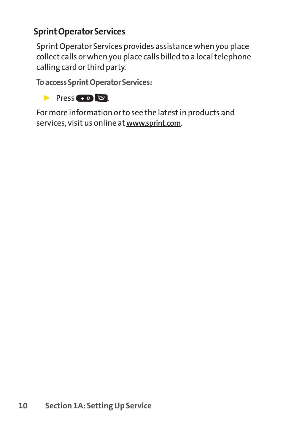 Sprint operator services | Sprint Nextel Cell Phone User Manual | Page 28 / 336