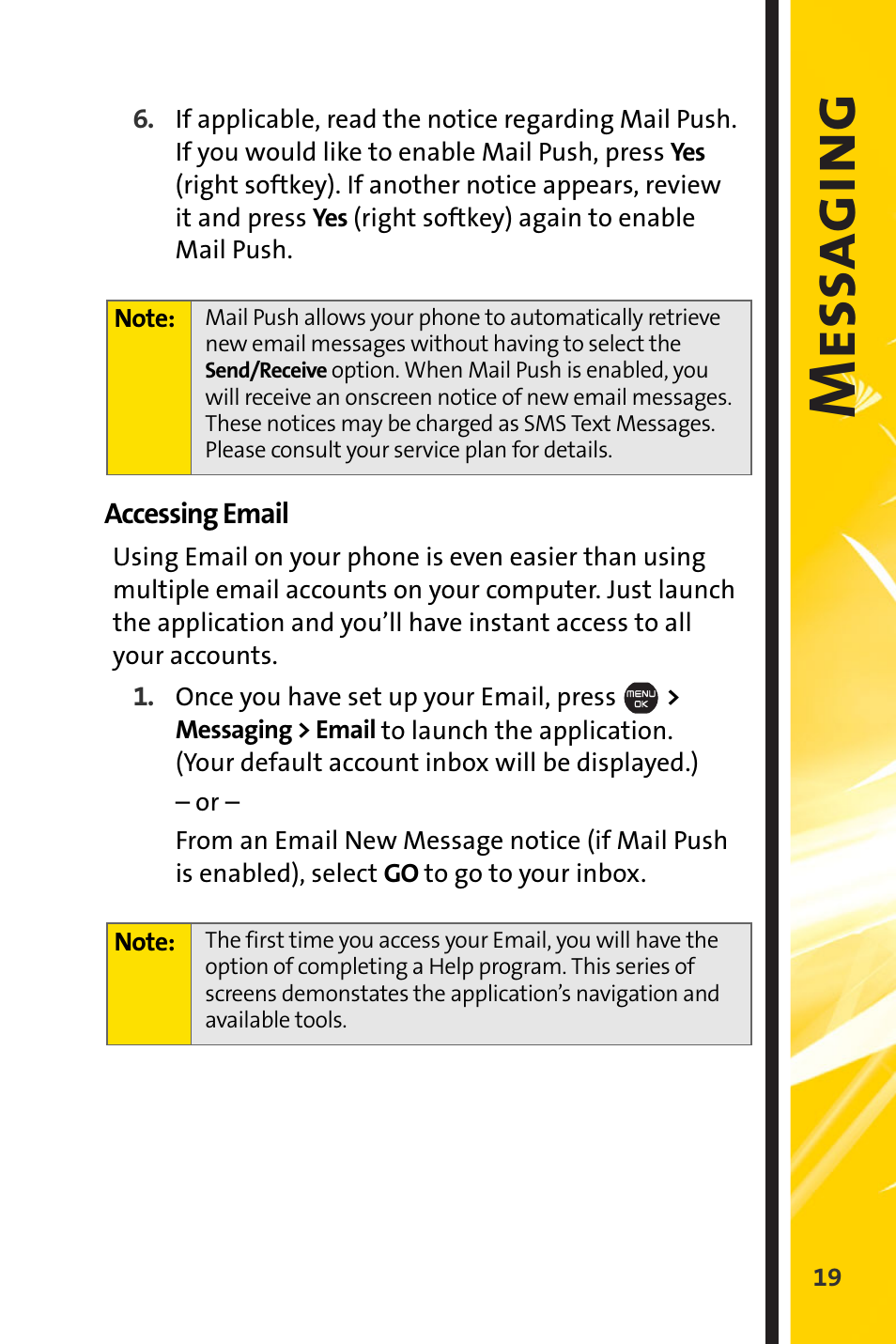Mess a gi ng | Sprint Nextel Cell Phone User Manual | Page 291 / 336
