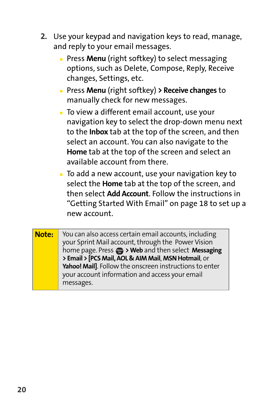 Sprint Nextel Cell Phone User Manual | Page 292 / 336