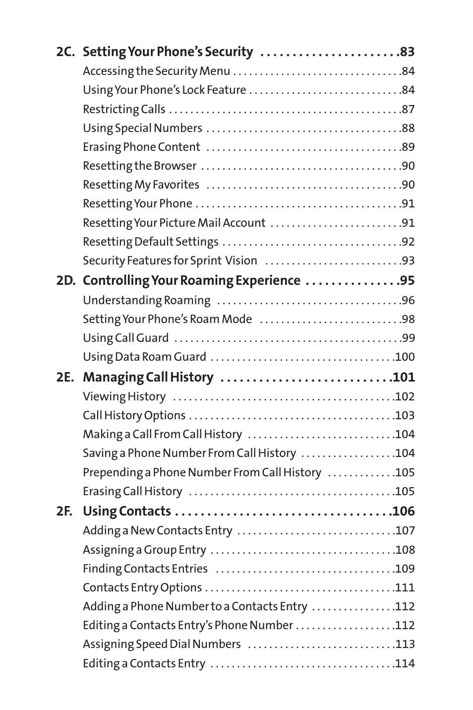 Sprint Nextel Cell Phone User Manual | Page 3 / 336