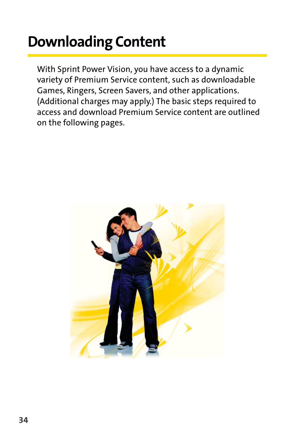 Downloading content | Sprint Nextel Cell Phone User Manual | Page 306 / 336