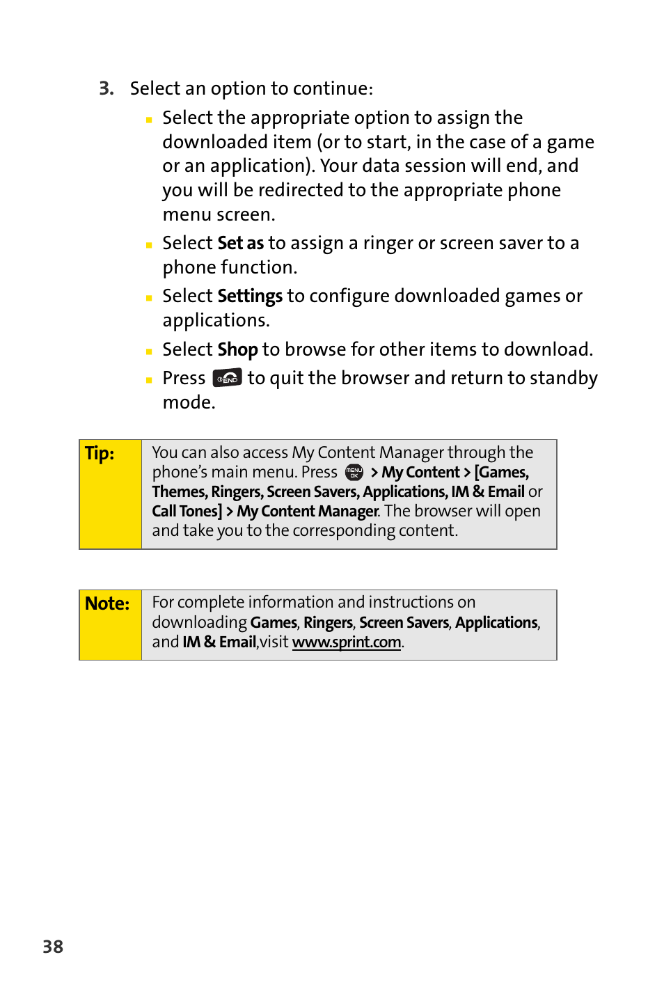 Sprint Nextel Cell Phone User Manual | Page 310 / 336