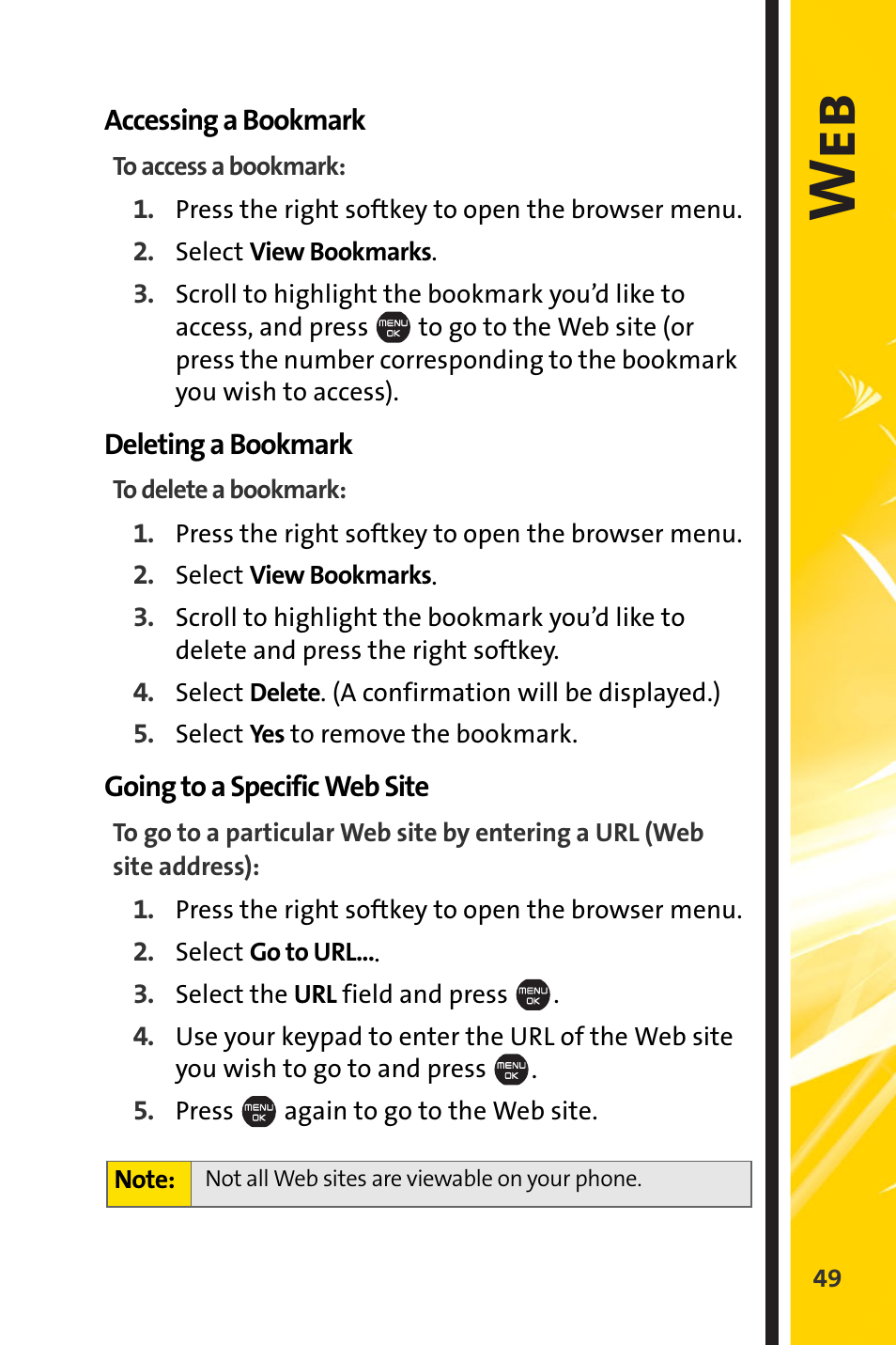 We b | Sprint Nextel Cell Phone User Manual | Page 321 / 336
