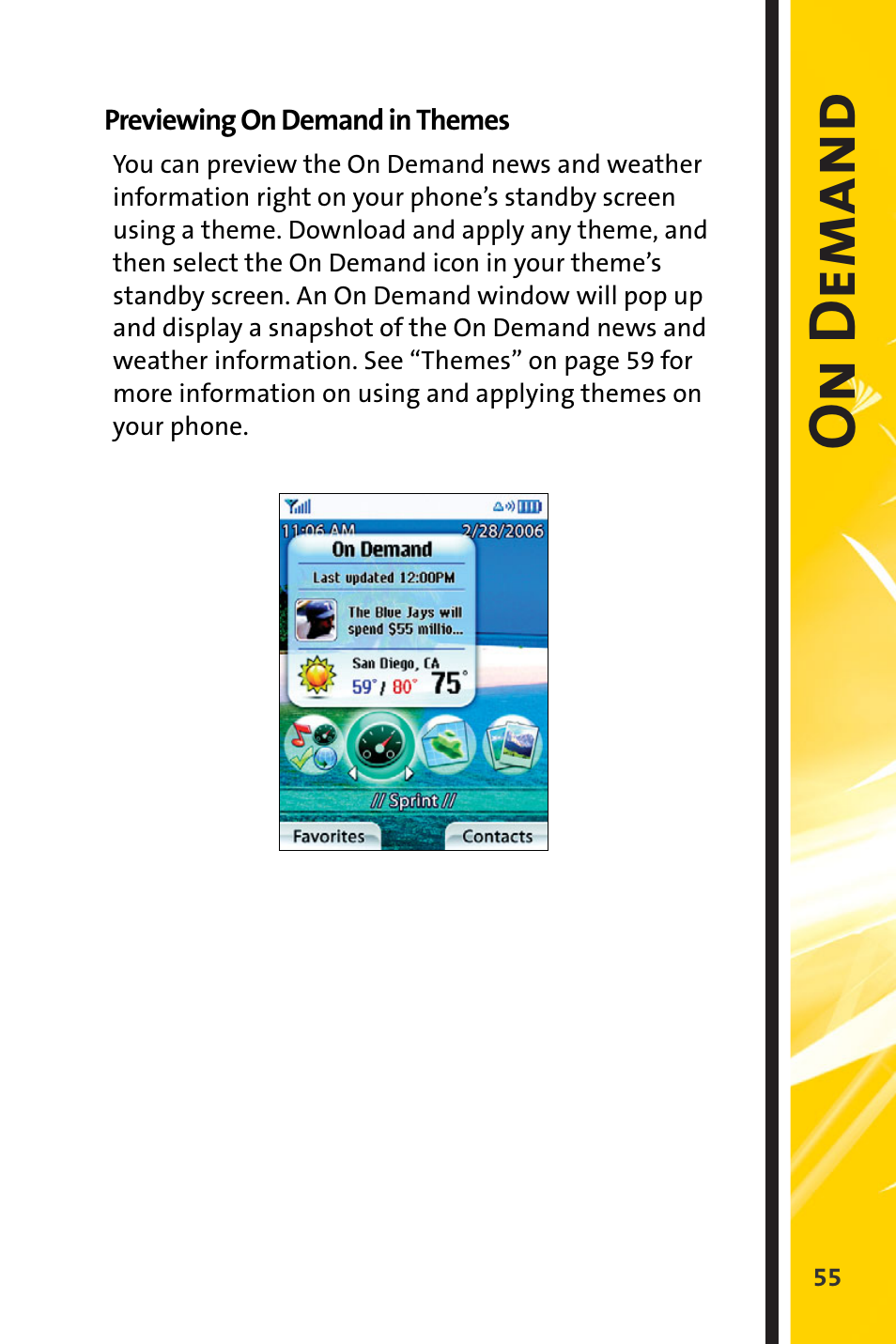 On dem an d | Sprint Nextel Cell Phone User Manual | Page 327 / 336