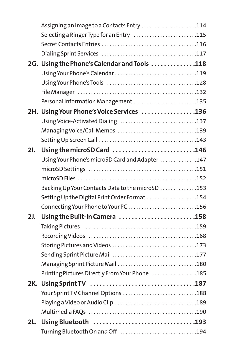 Sprint Nextel Cell Phone User Manual | Page 4 / 336