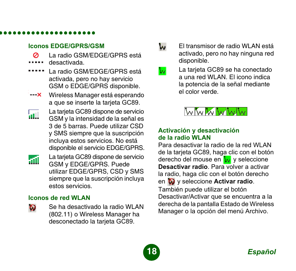 Sprint Nextel GC89 User Manual | Page 18 / 41