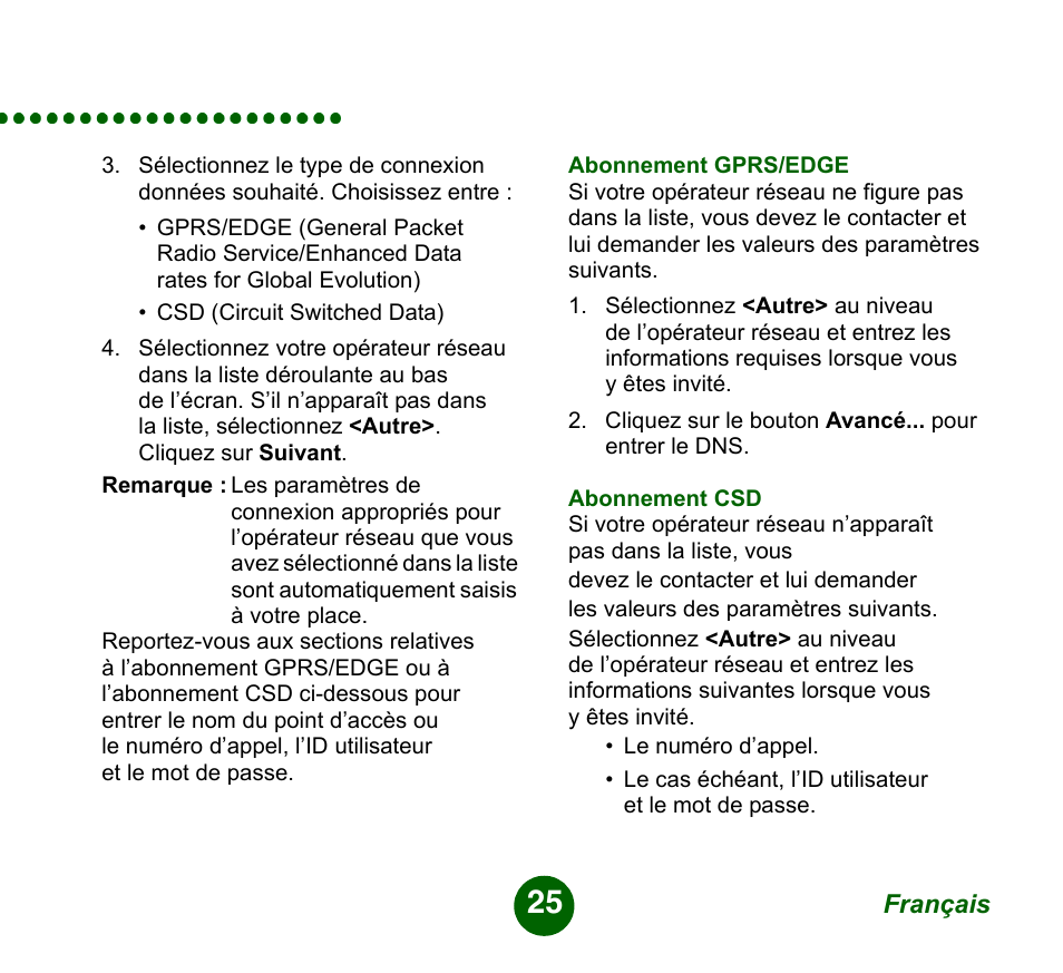 Sprint Nextel GC89 User Manual | Page 25 / 41