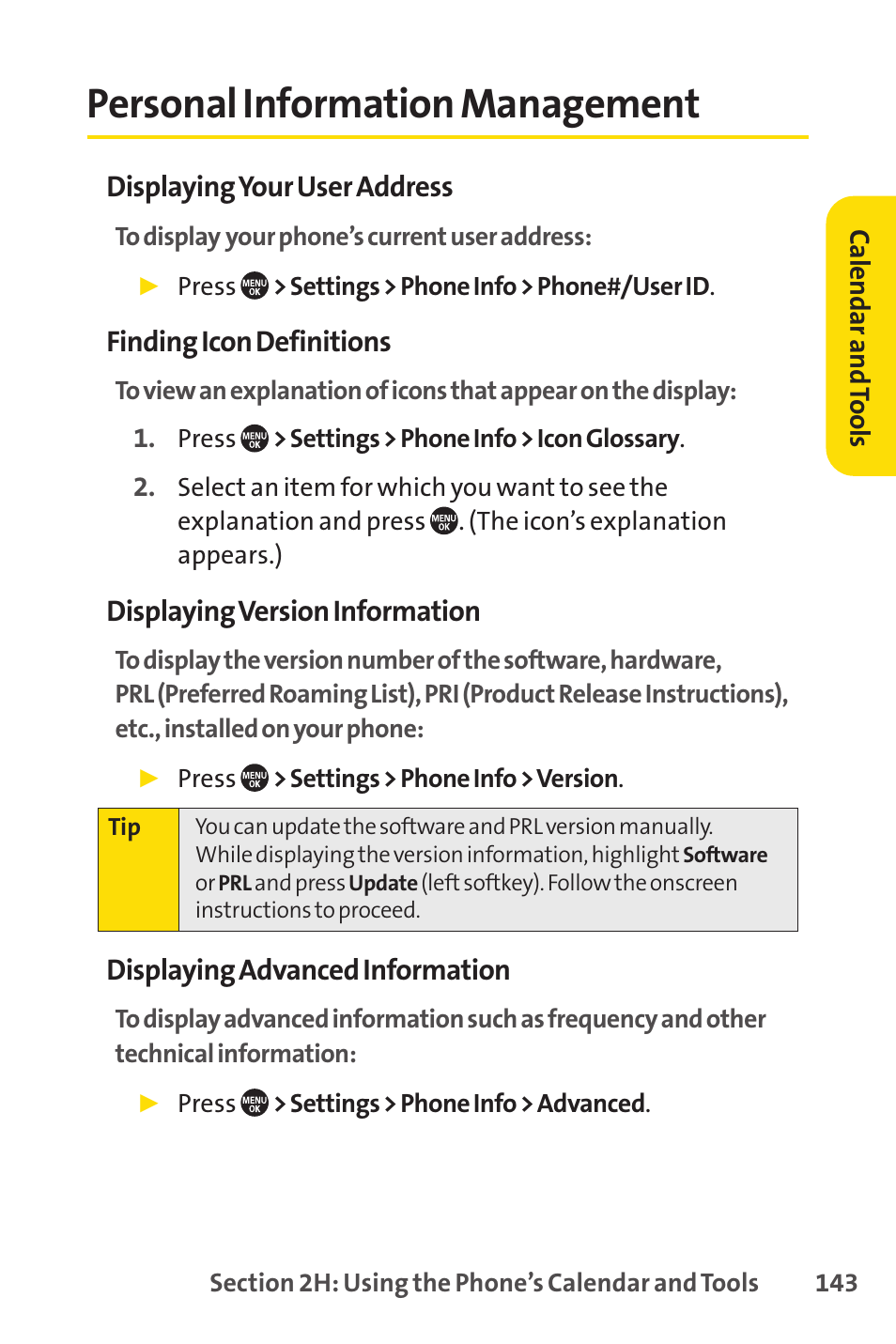 Personal information management | Sprint Nextel SANYO PRO-700 User Manual | Page 157 / 236