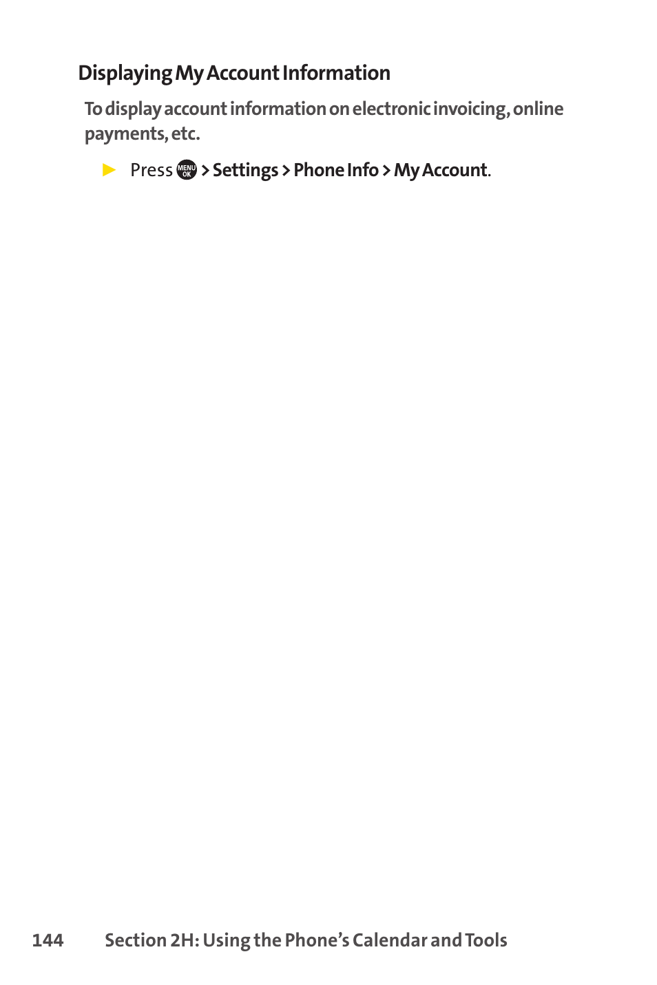 Displaying my account information | Sprint Nextel SANYO PRO-700 User Manual | Page 158 / 236