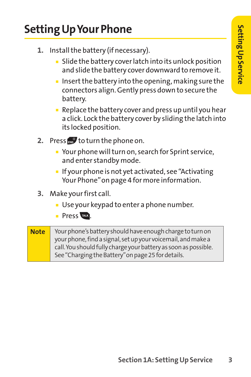 Setting up your phone, E 3) | Sprint Nextel SANYO PRO-700 User Manual | Page 17 / 236