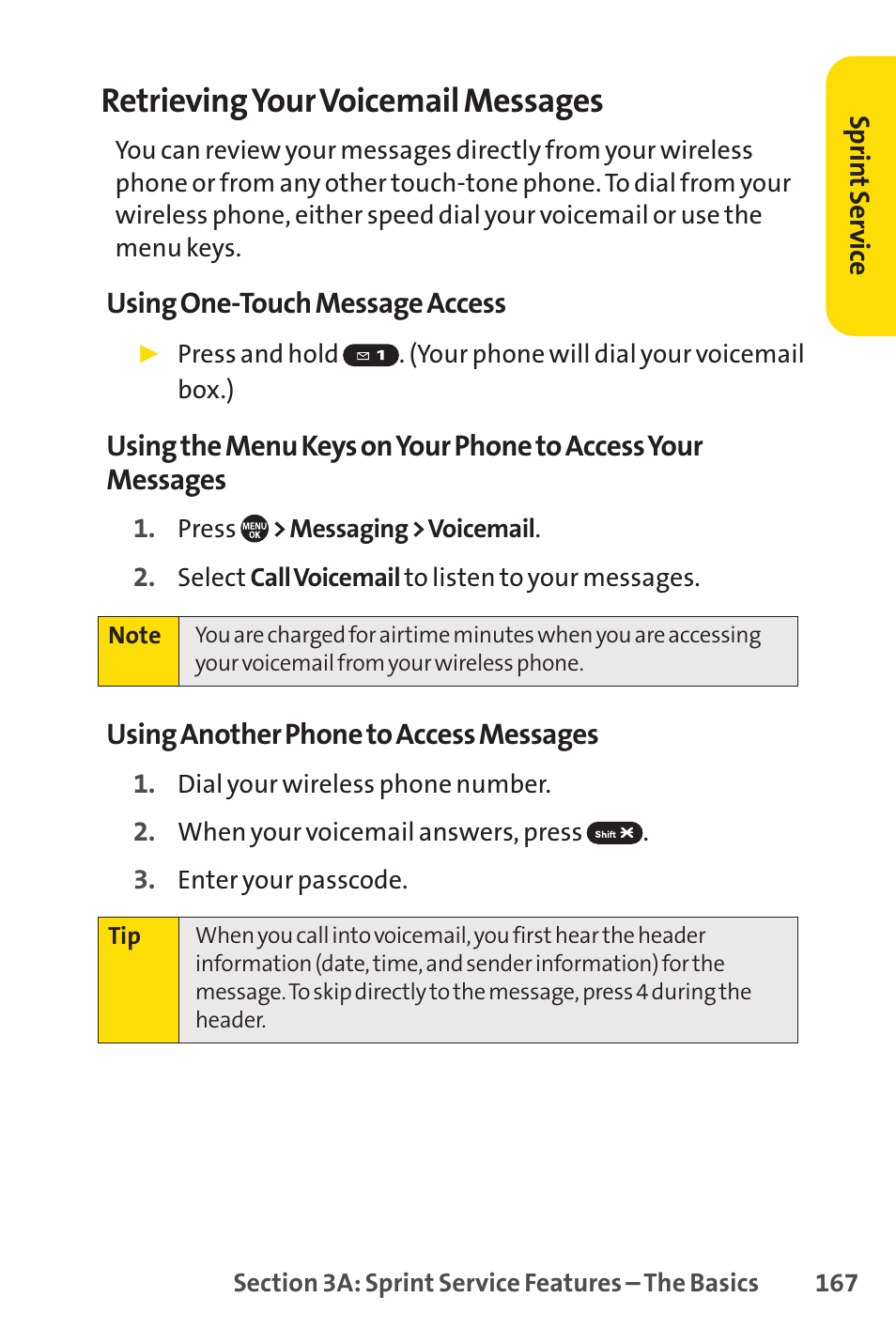 Retrievingyour voicemail messages | Sprint Nextel SANYO PRO-700 User Manual | Page 181 / 236