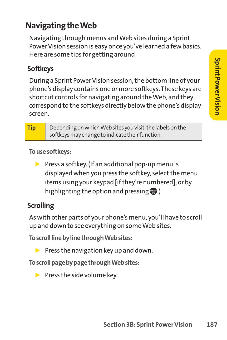 Navigating the web | Sprint Nextel SANYO PRO-700 User Manual | Page 201 / 236
