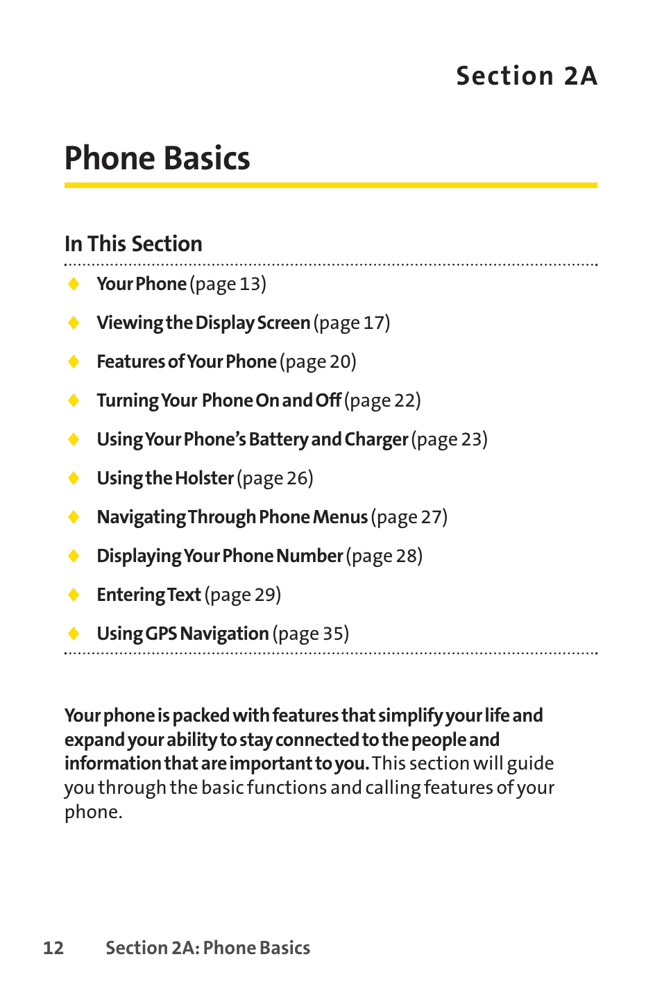 2a phone basics, 2a. phone basics, Phone basics | Sprint Nextel SANYO PRO-700 User Manual | Page 26 / 236