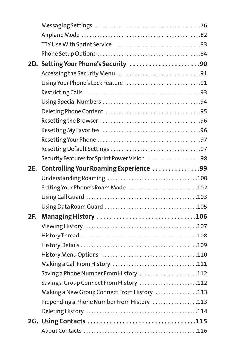Sprint Nextel SANYO PRO-700 User Manual | Page 3 / 236