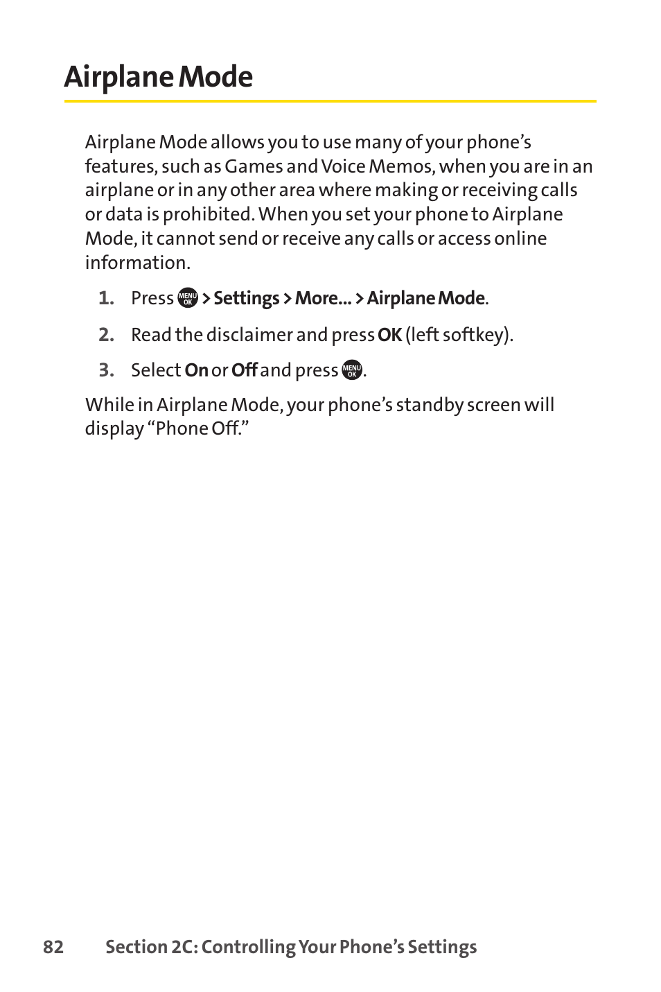 Airplane mode, E 82) | Sprint Nextel SANYO PRO-700 User Manual | Page 96 / 236