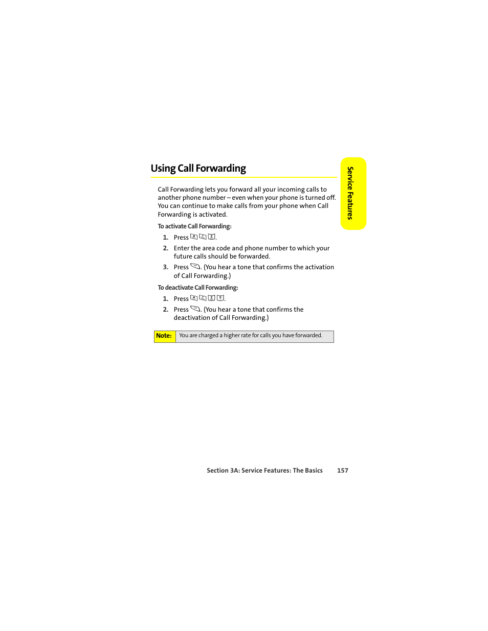 Using call forwarding | Sprint Nextel ic502 User Manual | Page 171 / 226