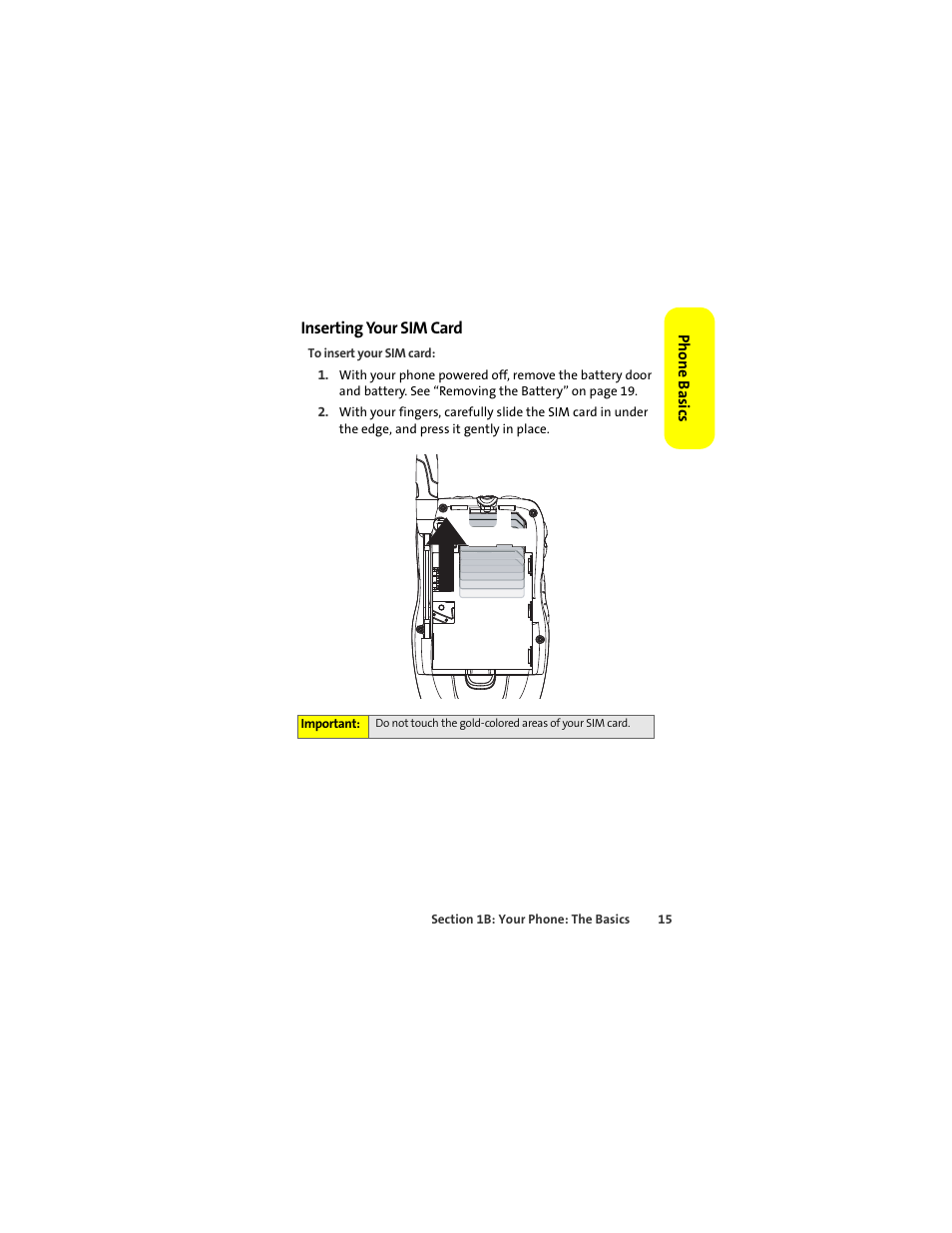 Inserting your sim card | Sprint Nextel ic502 User Manual | Page 29 / 226