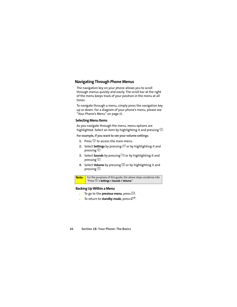 Navigating through phone menus | Sprint Nextel ic502 User Manual | Page 40 / 226