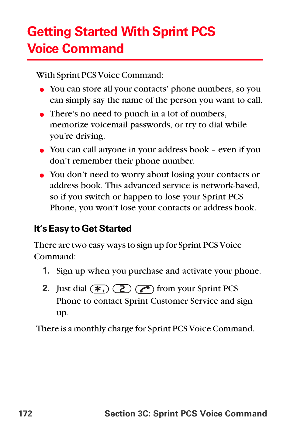 Getting started with sprint pcs voice command | Sprint Nextel PCS VI-3155I User Manual | Page 184 / 209