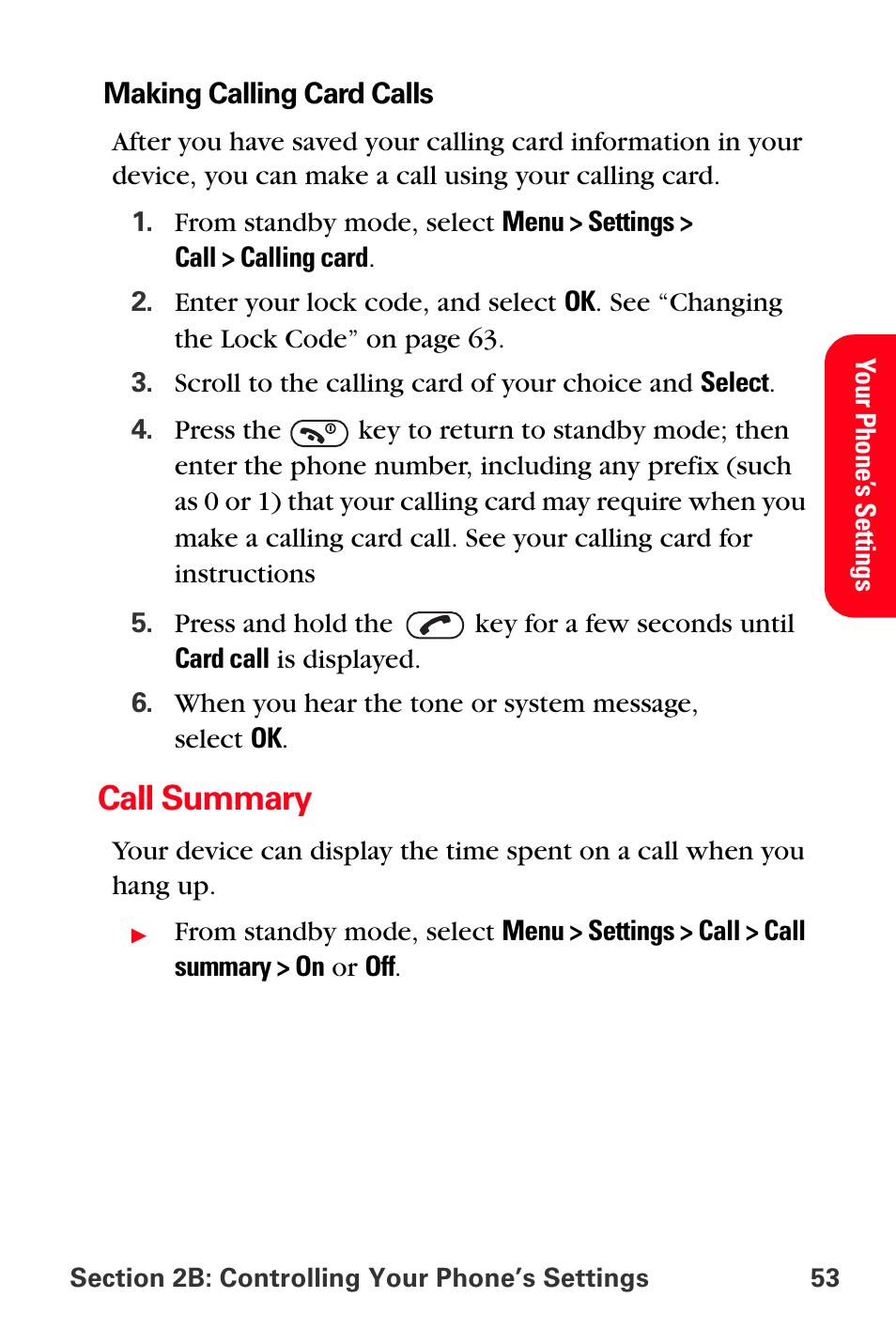Call summary | Sprint Nextel PCS VI-3155I User Manual | Page 65 / 209