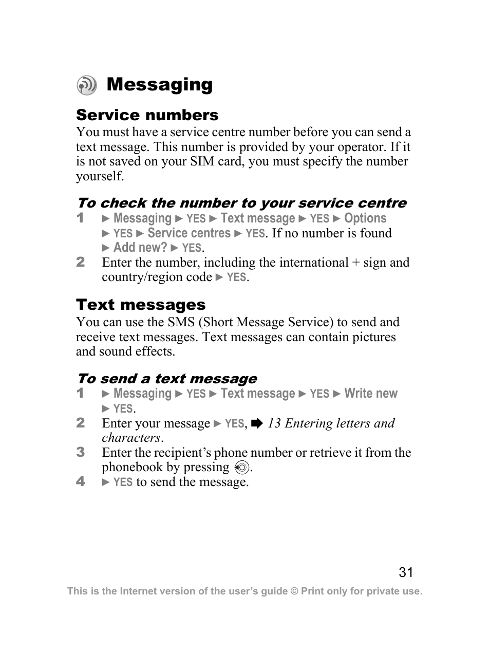 Messaging | Sprint Nextel J23OI User Manual | Page 32 / 88
