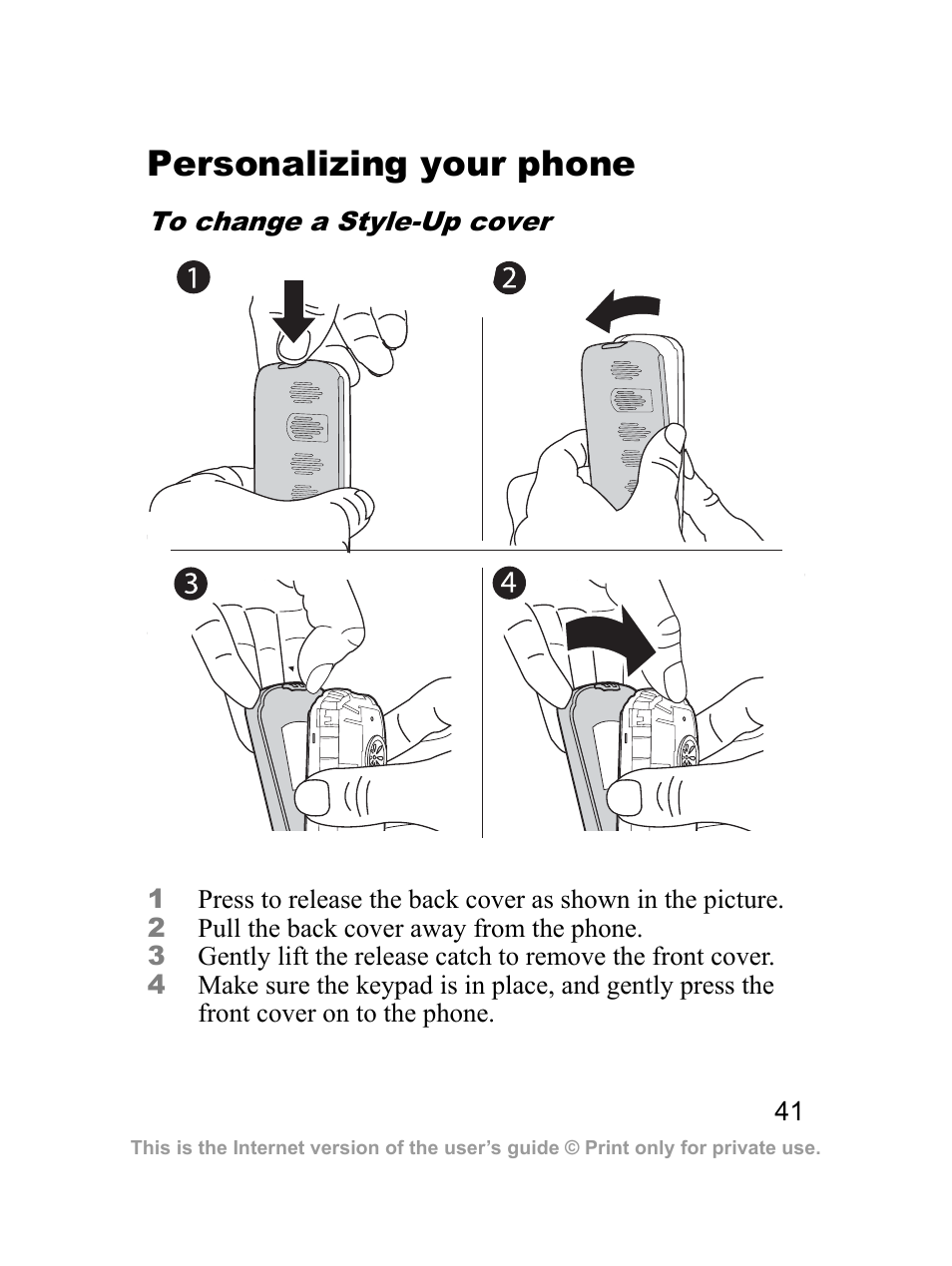 Personalizing your phone | Sprint Nextel J23OI User Manual | Page 42 / 88