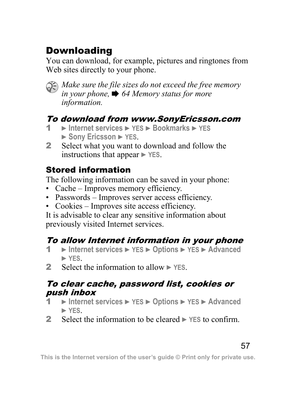 Sprint Nextel J23OI User Manual | Page 58 / 88