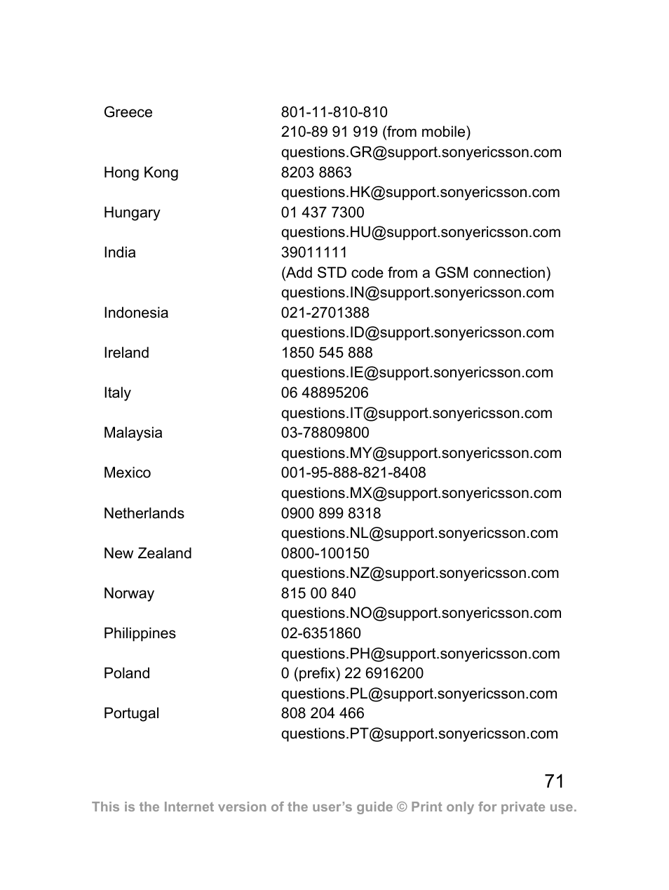 Sprint Nextel J23OI User Manual | Page 72 / 88