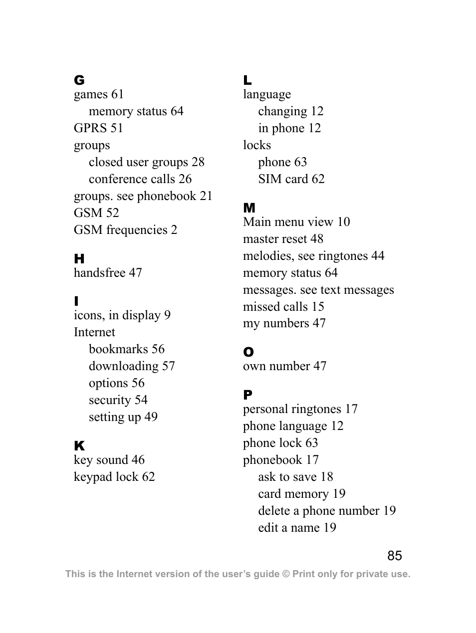 Sprint Nextel J23OI User Manual | Page 86 / 88