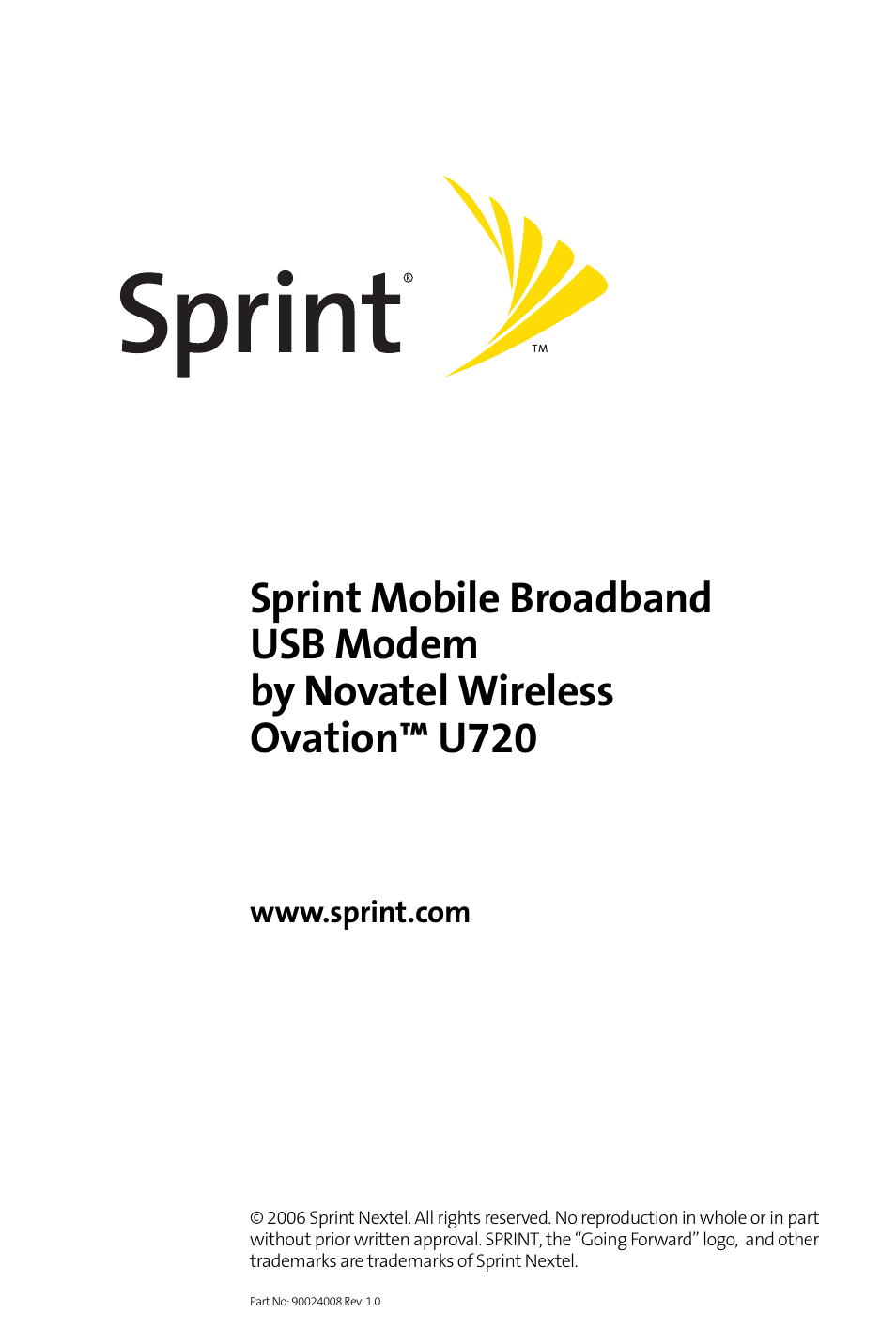 Sprint Nextel OVATION U720 User Manual | 119 pages