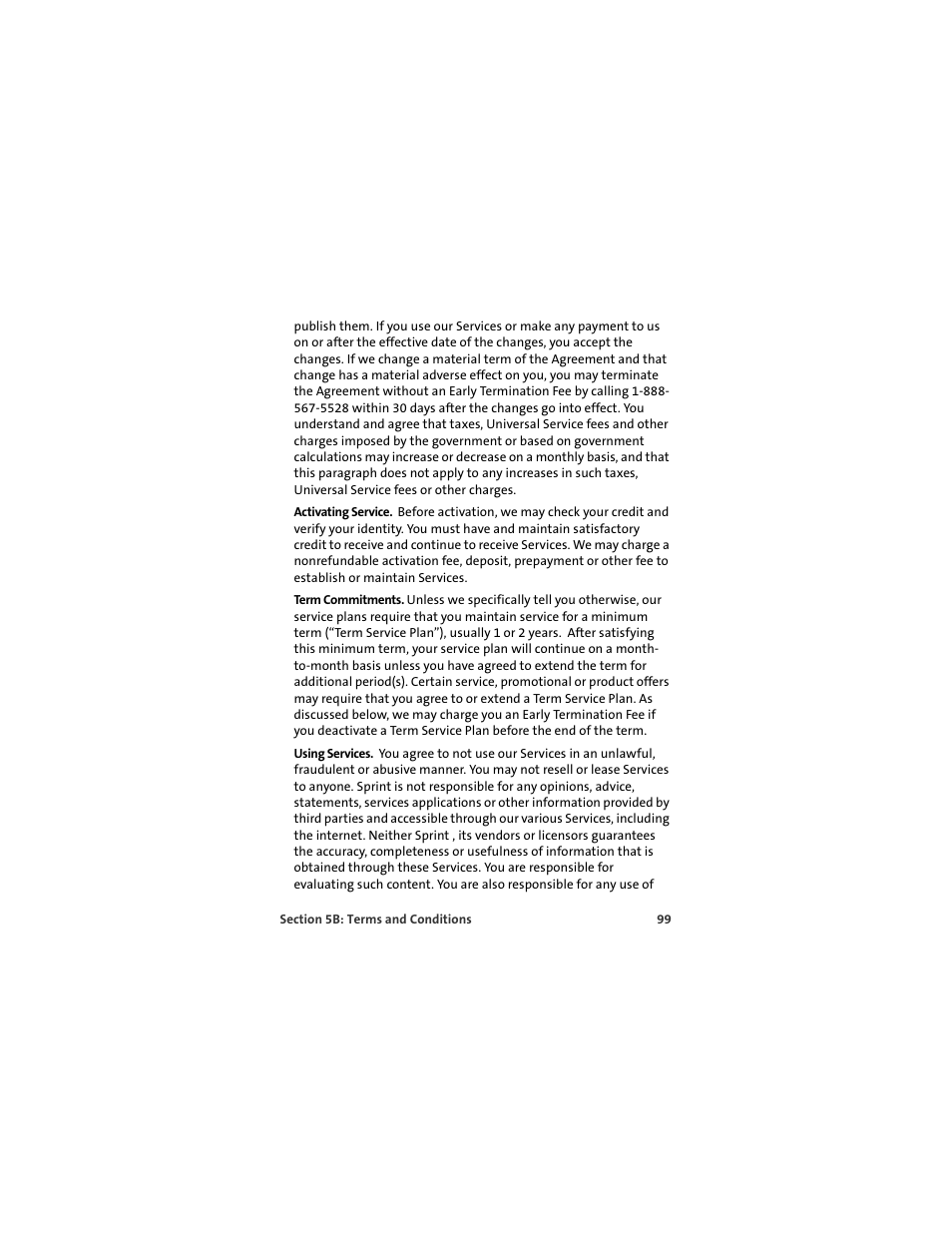 Sprint Nextel OVATION U720 User Manual | Page 105 / 119