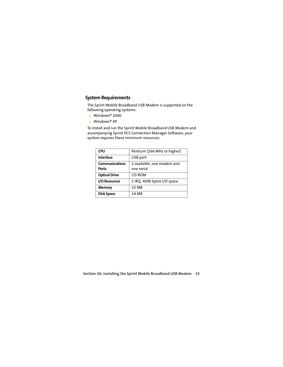 System requirements | Sprint Nextel OVATION U720 User Manual | Page 21 / 119