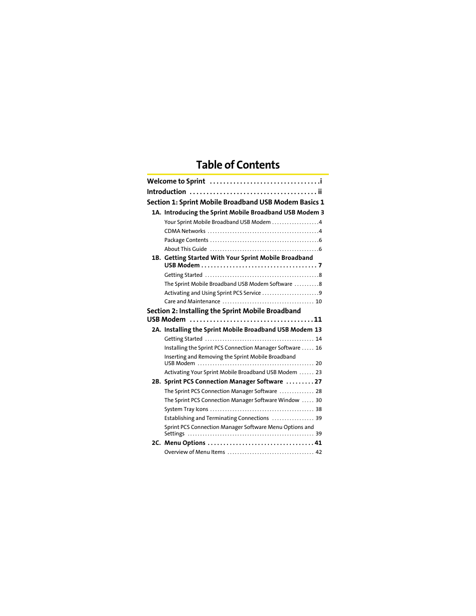 Sprint Nextel OVATION U720 User Manual | Page 3 / 119